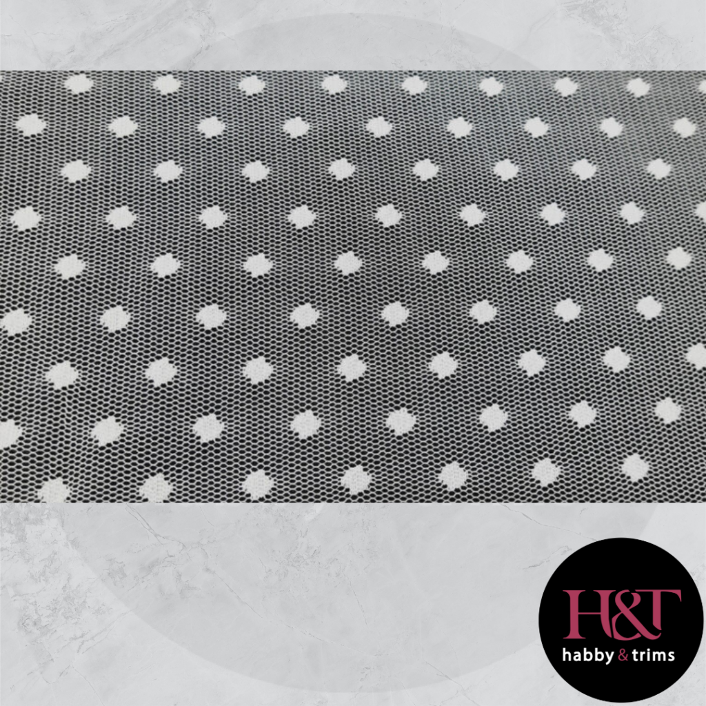 Dobby Mesh – White (Per Meter) – Habby & Trims